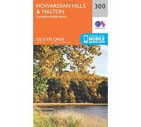 Explorer 300 Howardian Hills & Malton Map With Digital Version, Orange One Size