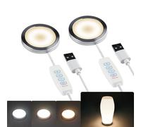 Howarx 2 Set 3D Printer LED Lamp Kit 001, Compatible with Bambu lab A1/A1mini/P1S/P1P/X1C Makerworld Maker's Supply hardware kit 5V USB Powered, 3 Color Temperature Adjustable