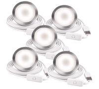 Howarx 5 Set 3D Printer LED Lamp Kit 001, Compatible with Bambu lab H2D/A1/A1mini/P1S/P1P/X1C Makerworld Maker's Supply Hardware kit 5V USB Powered, 6000K Cool White Light
