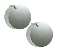 Howdens Lamona HJA4550 Oven Cooker Hob Control Switch Knobs (Silver, Short Shaft, Pack of 2)