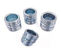 HOWDIA 1.2 mm Coarse Thread Connectors for 25.4mm/ 1" Outside Diameters Wire Shelving Poles with 23.0 mm Hole, 1.2 mm Wall Thickness, 4-Pack