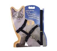 HOWDIA 2 Pack Cat Harness and Leash | Adjustable Halter Harness with Nylon Strap, Safety Rope Leads for Kittens | Comfortable Escape-Proof Design(Black)