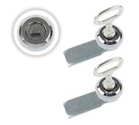 HOWDIA 2 Pcs Wheelie Bin Lock with Keys | Triangle Gas Meter Cam Lock | Zinc Alloy, Anti-Corrosion & Rust-Resistant | for Cupboard, Cabinet, Electric Box, Trash Bin, Elevator| 7x3.3x3.3cm