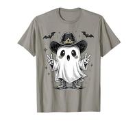 Howdy Boo Ghost Halloween Country Western Cowboy Cowgirl T-Shirt