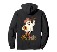 Howdy Boo Vintage Cowboy Ghost Halloween Fun Pullover Hoodie