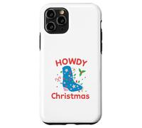 Howdy Christmas Cowboy Boot Lights Funny Holiday Western Case for iPhone 11 Pro