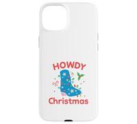 Howdy Christmas Cowboy Boot Lights Funny Holiday Western Case for iPhone 15 Plus