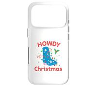 Howdy Christmas Cowboy Boot Lights Funny Holiday Western Case for iPhone 17 Pro