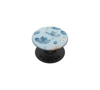Howdy Cowboy Hat Dog Cat Womens Blue Coastal Cow girl Paws PopSockets Adhesive PopGrip