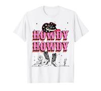Howdy Cowboy Hat Western Cowgirl Country Southern Rodeo T-Shirt