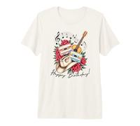Howdy Cowboy Music Womens Matching Guitar Happy Birthday Premium T-Shirt
