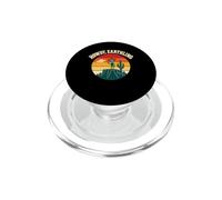 Howdy Earthling Retro Sunset Alien Cowboy Space PopSockets PopGrip for MagSafe