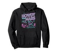Howdy From Mars Camping Dog Adventure Humor Fun Pullover Hoodie