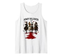 Howdy Halloween Cowboy Witch Riders Tank Top