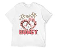 Howdy Honey Mens Graphic T Shirts Vintage Soft Ring-Spun Cotton Cool Novelty Tees Casual Streetwear Top