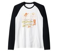 Howdy Kindergarten Teacher Rodeo Country Western Cowgirl Raglan Baseball Tee