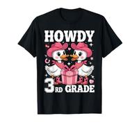Howdy Third Grade Teacher Western Goose Back to School T-Shirt