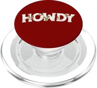 Howdy Western Cowboy Country Design Southern Rodeo Aesthetic PopSockets PopGrip for MagSafe