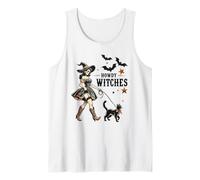Howdy Witches Cute Salem Massachusetts Witch Walking Cat Tank Top