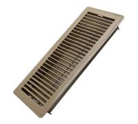 Howeall 6x14 Inch Floor Vents Heavy Duty Floor Registers, Floor Air Vent Covers for Home Floor Wall Ceiling, Rust Proof Finish Registers Grilles & Vents - Brown
