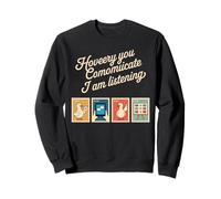 However You Communicate Funny Duck Lover Mom stamps envelope Sweatshirt