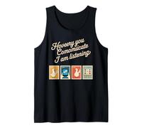 However You Communicate Funny Duck Lover Mom Stamps Envelope Tank Top