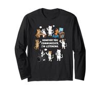 However You Communicate I'm Listening SLP Speech Therapist Long Sleeve T-Shirt