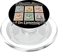 However You Communication I'm Listening AAC SLP Goose Silly PopSockets PopGrip for MagSafe