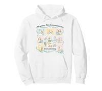 However You Communication I'm Listening AAC SLP Goose Silly Pullover Hoodie