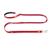 HOWGO 8-in-1 Multifunctional Hands Free Dog Training Leash with Padded Handle, 8.5 FT Nylon Adjustable Length, Lightweight Aviation Aluminum, Crossbody Waist Leash for Puppy Medium Large Dogs (Red)