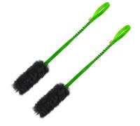 HOWGO Dog Rope Toy,Dog Bungee Chaser 100% Sheepskin,Sheep Smell Tug Toy for All Breeds (Green, Long (w/o ball) 2Pack)