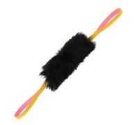 HOWGO Dog Rope Toy - Double Handle Dog Bungee Chaser Toy 100% Sheepskin,Sheep Smell Tug Toy for All Breeds(Yellow)