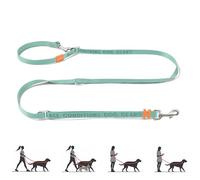 HOWGO Hands Free Dog Leash with Padded Handle,Multifunctional Crossbody Waist Leash for Walking Running Jogging Training,7.5 FT Nylon Adjustable Length for All Breeds(MintGreen, Standard)