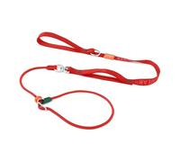 HowGo Slip Lead Dog Leash with Double Handles | Reflective Dog Training Leash with 360° Swivel Anti-Tangle | Heavy-Duty Lead and Collar for Large Medium and Small, No-Pull Walking (Red, 5.5FT)