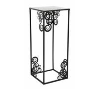 HowHomely Black Metal Plant Stand 60 cm Ornamental Decorative Flower Stand