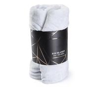 HowHomely Cuddly Sofa Blanket 160 x 200 cm Light Blue Blanket Plain Soft Blanket