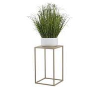 HowHomely Flower Stand Metal Beige 40 cm High - Solid and Robust Metal Flower Stool - Plant Stand for Decoration in Living Room, Bedroom or Office