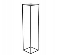 HowHomely Flower Stand Metal Black 100 cm High - Solid and Robust Metal Flower Stool - Plant Stand for Decoration in Living Room, Bedroom or Office