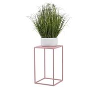 HowHomely Flower Stand Metal Pink 40 cm High - Solid and Robust Metal Flower Stool - Plant Stand for Decoration in Living Room, Bedroom or Office