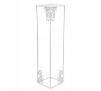 HowHomely Metal Flower Stand 80 cm - Plant Stand Tall Flower Shelf - Flower Pot Stand Metal Plant Rack Indoor White