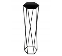 HowHomely Metal Plant Stand 100 cm Black Square Modern Shape