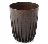 HowHomely Plastic Flower Pot 46 cm with Plant Pot Insert 39 cm Diameter - Durable and Lightweight Planter in Coffee Espresso for Decoration Living Room Garden or Patio