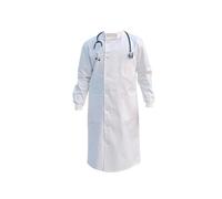Howie Lab Coat - Classic Fit with Elastic Knitted Cuffs - White Unisex Medical labcoat for Men and Women - Small