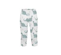 Howilath Active Pants for Kids Cartoon Dinosaur White Youth Athletic Pants Comfy Yoga Leggings Children's Active Pants,Age 6-7