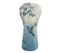 Howilath Blue Hummingbird Flower Waterproof Golf Head Cover Complete Protection for Driver, Fairway Wood & Hybrid with Soft Lining