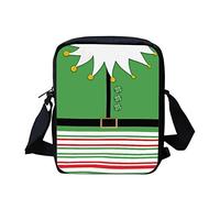 Howilath Christmas Elf Green Women Small Crossbody Bag Outdoor Travel Casual Messenger Bag Handbags Casual Shoulder Bag