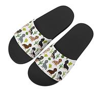 Howilath Dachshund Women's Comfort Slides EVA Flat Sandals Open Toe Slip On Low Heel Summer Shoes UK 6