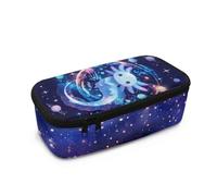 Howilath Girls Axolotl Pencil Case Large Capacity Kids Galaxy Space Pencil Pouch Floral Students Secondary/Primary School Stationery Pencilcases