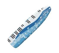 HOWILATH Music Note Iron Board Covers 135 x 45cm, Piano Print Ironing Board Replacement Covers Heavy Duty Ironing Board Pads, Easy Cleaning-XL