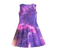 Howilath Sundress Adorable Axolotl Brown Tank Dress Casual Swing Dress A-Line Pleated Sleeveless Twirly for Kids Girls